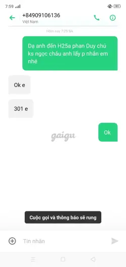 Ảnh đánh giá gái gọi