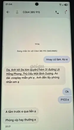 Ảnh đánh giá gái gọi