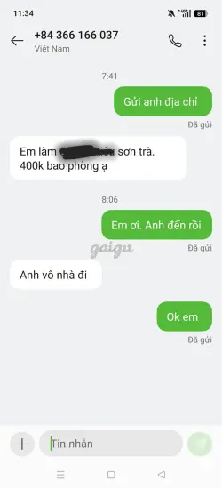 Ảnh đánh giá gái gọi