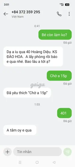 Ảnh đánh giá gái gọi