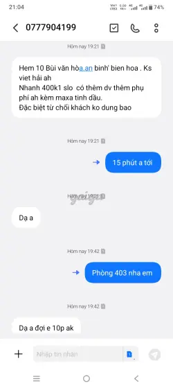 Ảnh đánh giá gái gọi