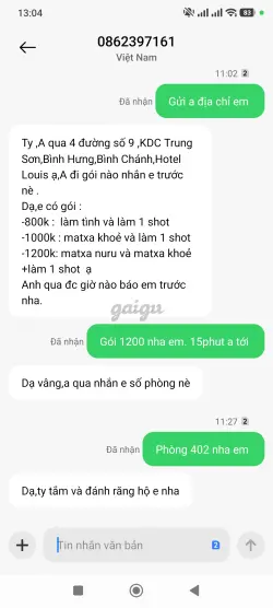 Ảnh đánh giá gái gọi