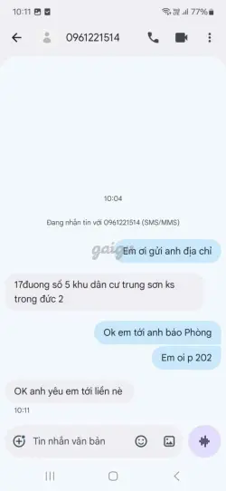 Ảnh đánh giá gái gọi