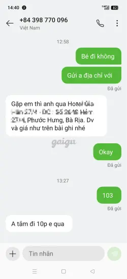 Ảnh đánh giá gái gọi