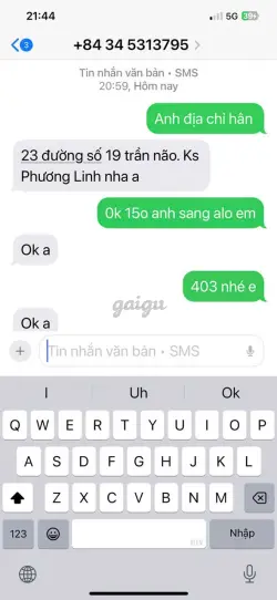 Ảnh đánh giá gái gọi