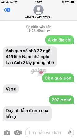 Ảnh đánh giá gái gọi