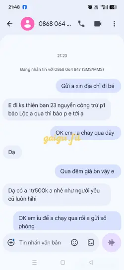 Ảnh đánh giá gái gọi
