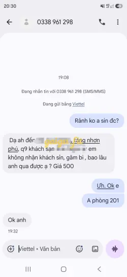 Ảnh đánh giá gái gọi