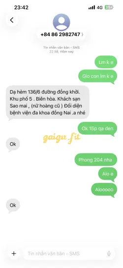 Ảnh đánh giá gái gọi