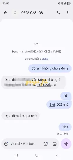 Ảnh đánh giá gái gọi