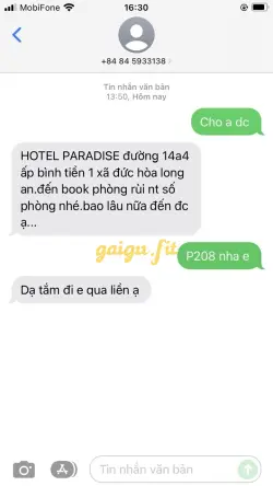 Ảnh đánh giá gái gọi