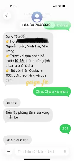 Ảnh đánh giá gái gọi
