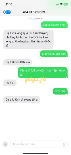 Ảnh đánh giá gái gọi