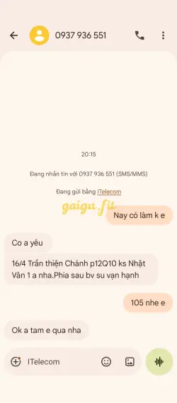 Ảnh đánh giá gái gọi