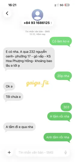 Ảnh đánh giá gái gọi