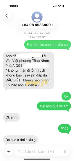Ảnh đánh giá gái gọi