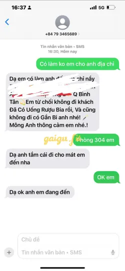 Ảnh đánh giá gái gọi