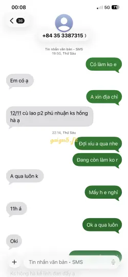 Ảnh đánh giá gái gọi