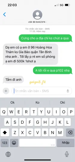 Ảnh đánh giá gái gọi