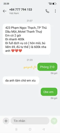 Ảnh đánh giá gái gọi