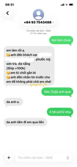 Ảnh đánh giá gái gọi