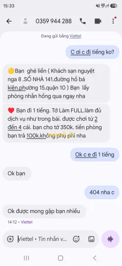 Ảnh đánh giá gái gọi