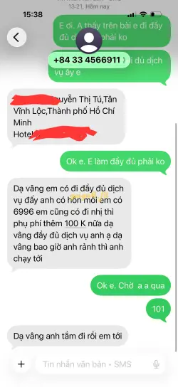 Ảnh đánh giá gái gọi