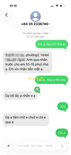 Ảnh đánh giá gái gọi