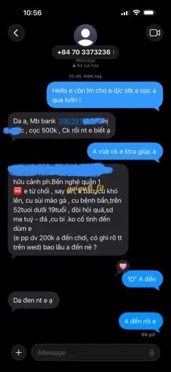 Ảnh đánh giá gái gọi