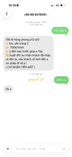 Ảnh đánh giá gái gọi