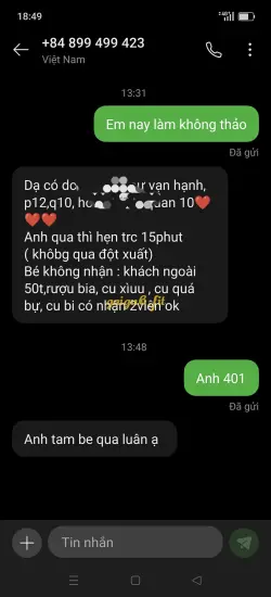 Ảnh đánh giá gái gọi