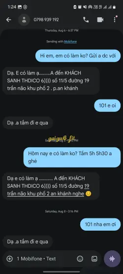 Ảnh đánh giá gái gọi